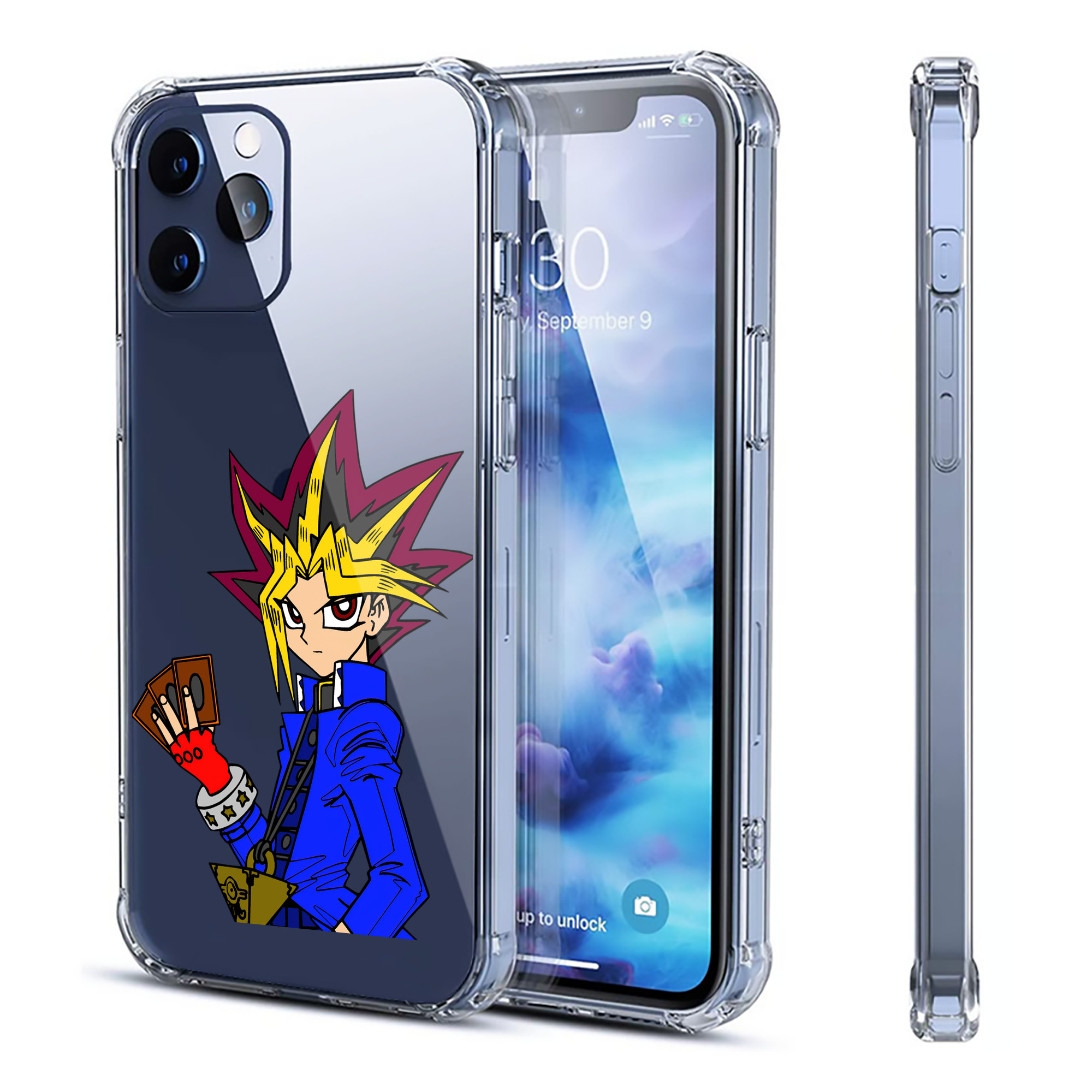 （画像用） 遊☆戯☆王 Yu-Gi-Oh! 【iPhone 12シリーズ対応】透明スマホケース（クリアソフトケース）